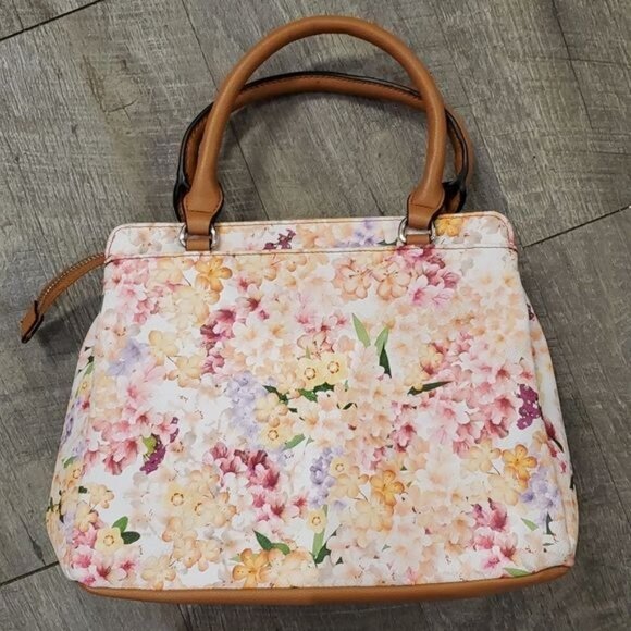 Dana Buchman Floral Bag Handbag Shoulder Purse Tote Satchel WOMEN'S WOMAN'S - Picture 2 of 12